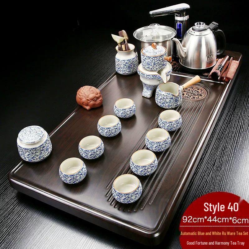 Automatic Solid Wood Kung Fu Tea Tray