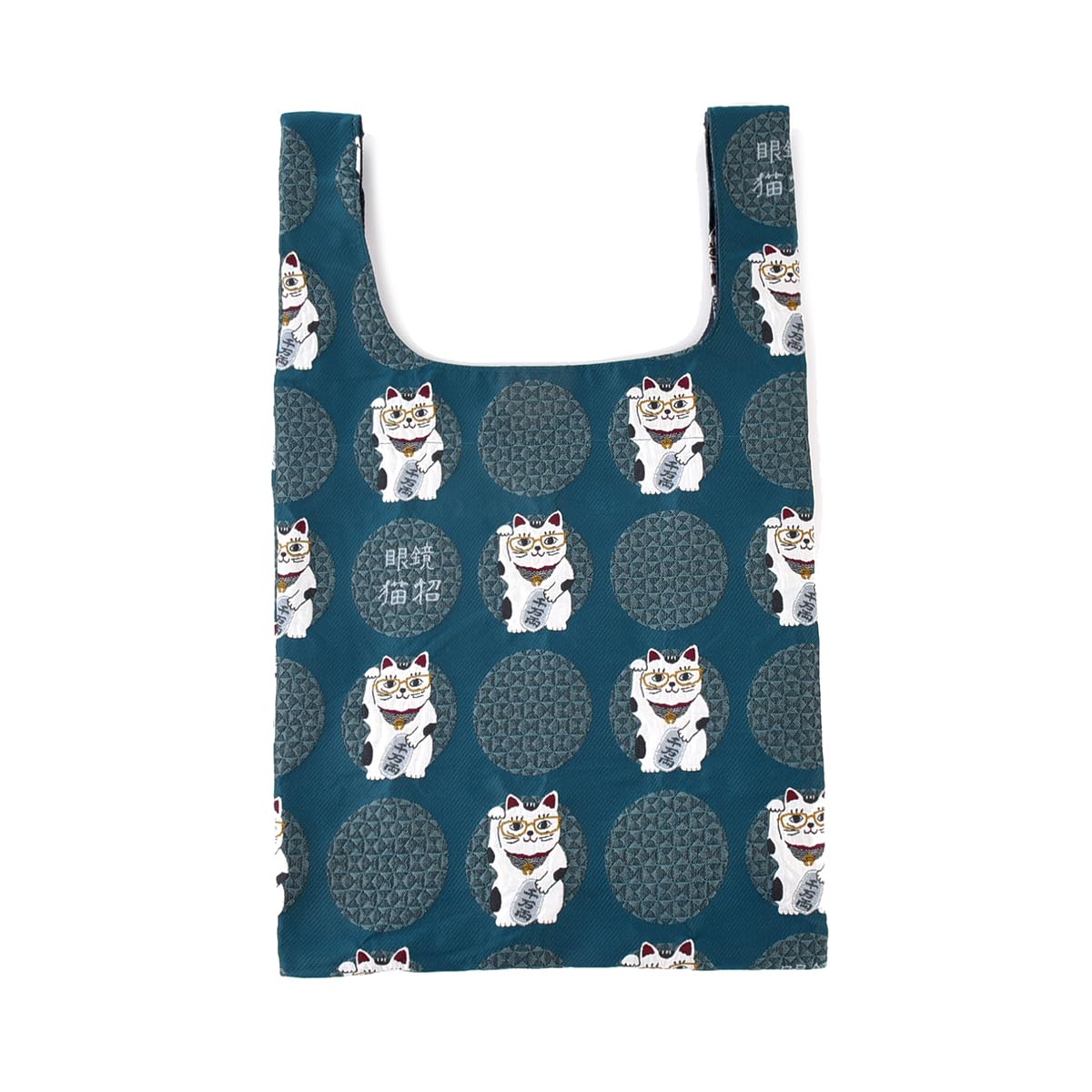 Японская гобеленовая сумка-вкладыш Kusguru, Женская, 258167, Сине-зеленая