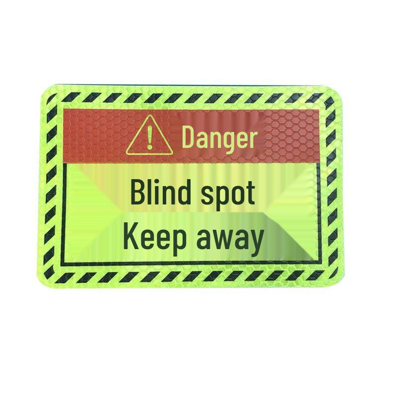 Truck Blind Spot Reflective Warning Sticker