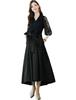 Natusee Lace Sleeve Perfect for and Plus Size Women's Dress, Parties, Weddings, Receptions, (XL, Black)