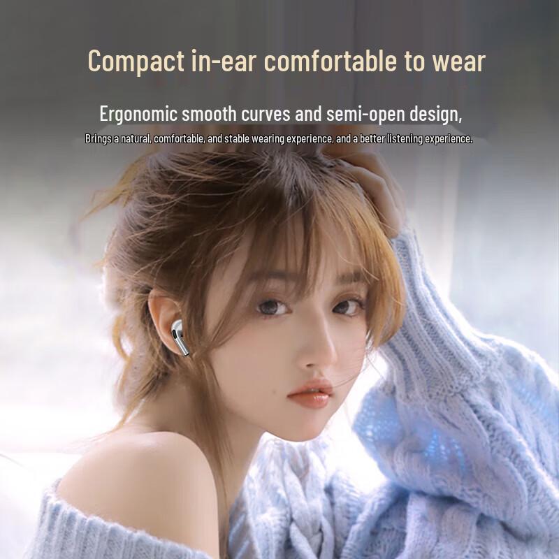 

OKSJ J6 Pro Wireless Noise Cancelling Semi-In-Ear Bluetooth Earbuds