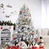 SHareconn 100pcs Christmas Tree Decorations Ornaments Set, Shatterproof Plastic Baubles Decorative Balls for Xmas Tree Decor Holiday Wedding Party,