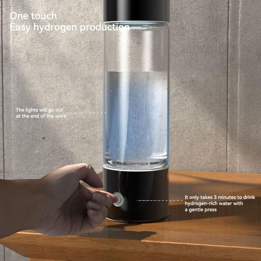 460ml Hydrogen-Rich Water Cup Electric Hydrogen Rich Water Generator Bottle Titanium Quality Filter Portable Antioxidant Lonizer