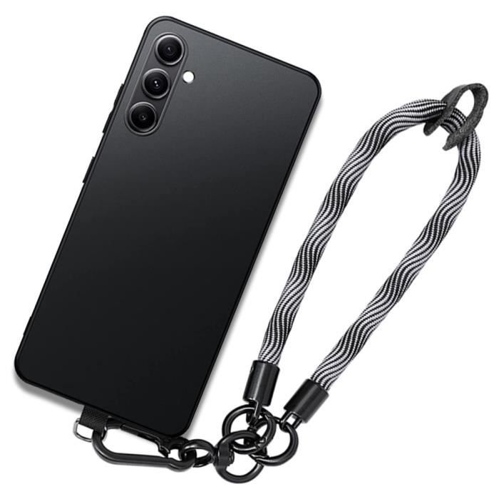 Coque - BOOLING - pour Samsung Galaxy A14 4G-5G - Protection Antichoc - Silicone Liquide - Bracelet Amovible