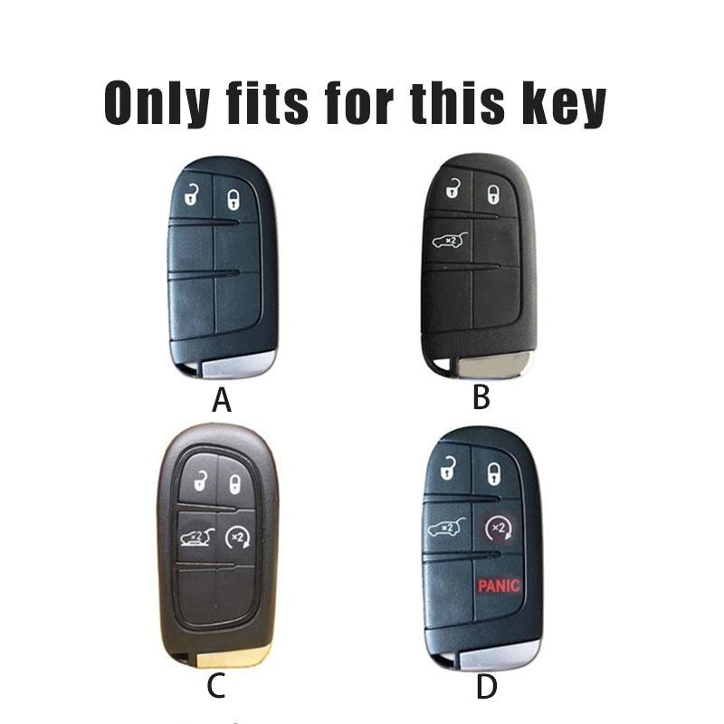 Autoschlüsselabdeckung Fall Shell Schlüsselanhänger für Jeep Grand Cherokee WK2 KL Wrangler JK Renegade Commander Compass 2018 2022