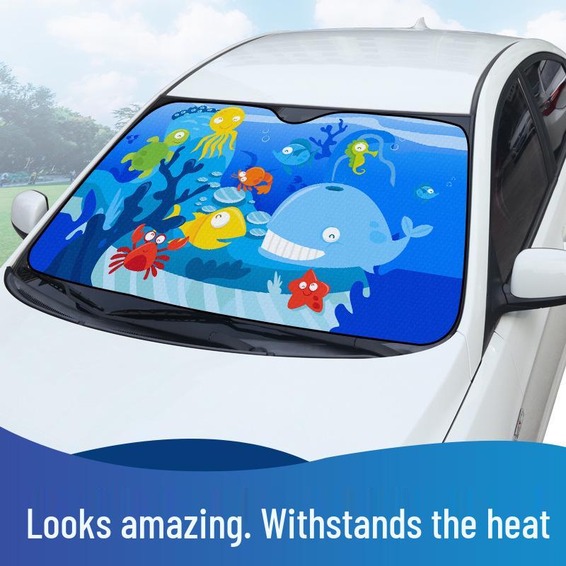 Thickened Car Windshield Sun Shade and Heat Insulation Curtain