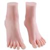 Modello di Piede Umano Realistico in Silicone a Grandezza Naturale con Scheletro Metallico, Dita Modellabili e Caviglia Articolata per Esposizione Adulta, Collezione, Oggetto di Scena