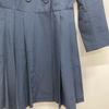Prada 13 Stainless Steel Navy Cotton X Polyester Gathered Trench Coat Coat 38 NavyUsed