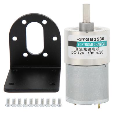 DC Getriebemotor Mikro Klein Langsam Großes Drehmoment Permanentmagnet 12V XD37GB3530 Halterung(30 U/min