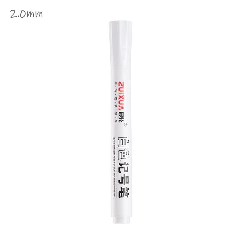 White Marker Pen Alcohol Paint Oily Waterproof Tire Painting Graffiti Pens Permanent Gel Pen for Fabric Wood Leather Marker