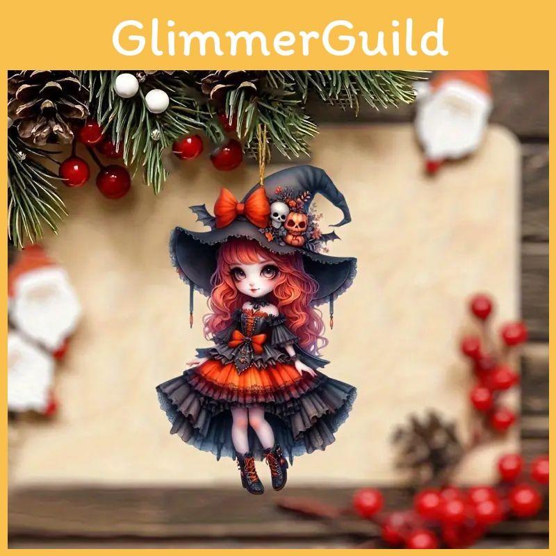 Acrylic Car Halloween Hanging Girl Pendant Auto Interior Driving Accessories