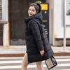 Women's Winter Thickened Jackets Heavy-Weight Coats Hooded Quilted Jacket Long Fitted Parka with Pockets Women Down Cotton Coat