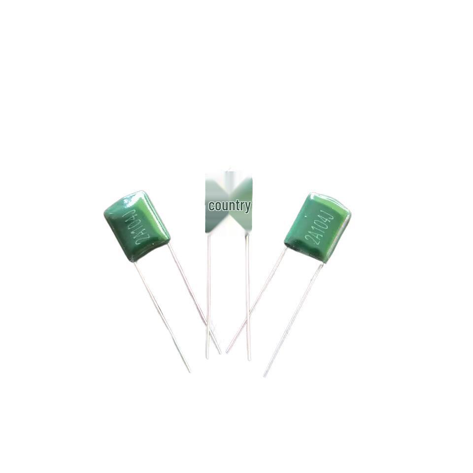 Polyester Capacitor 2A104J, 0.1uF 100V, CL11 Polypropylene Film, Cuttable Leads, Tape Packaged