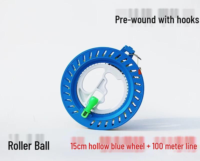 Weifang Crystalowy Kołowrotek do Latawca z Samoblokującym Kołem dla Dorosłych i Dzieci - Puste Wzornictwo Narzędzie do Puszczania Latawca