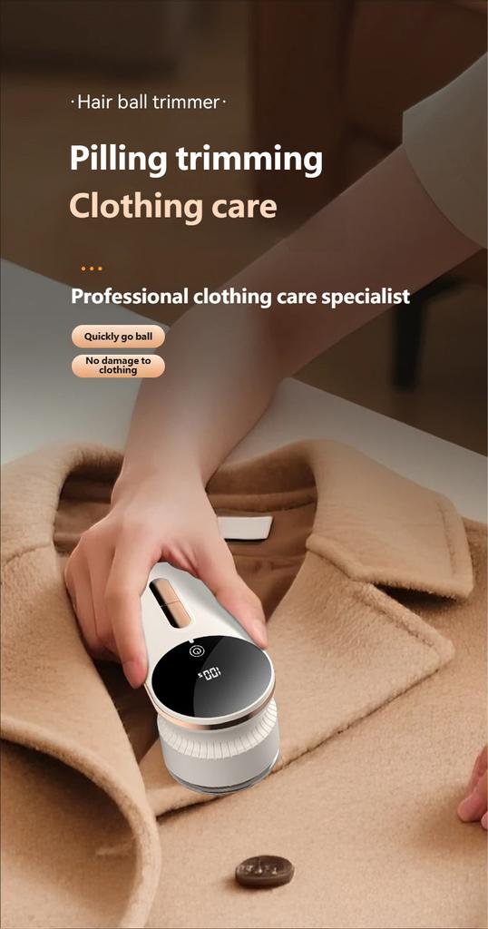 For Lint Remover for Clothing LED Digital Electric Fuzz Fabric Shaver USB Rechargeable Sweater Pellet Fluff Remover
