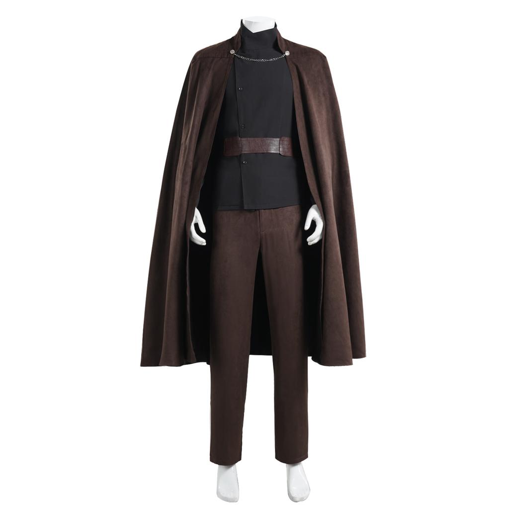 Dooku Movie Count Cosplay Costume Full Sets Brown Uniform Suits For Adult Outfit Carnival Party Performance Clothes Roleplay