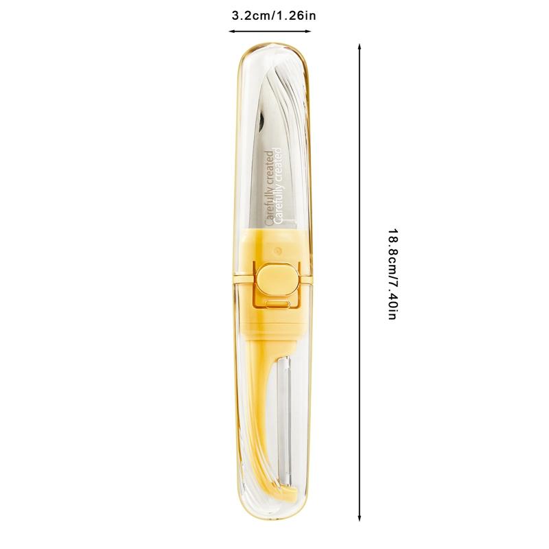 Fruit Knife Dormitory Student Peeler And Peeler Household Portable Multi-Function Two Ln One Apple Peeler Accessories