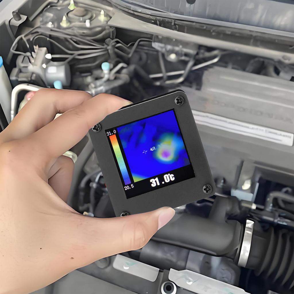 8x8 Infrared Thermal Camera with Housing High Accuracy Temperature Tester with Screen 7M Detection Distance for Android Phone