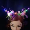 1PC Hair Band Glowing Headwear Hair Accessories Elk Pulp Antlers Party Prop Christmas Headband LED Light