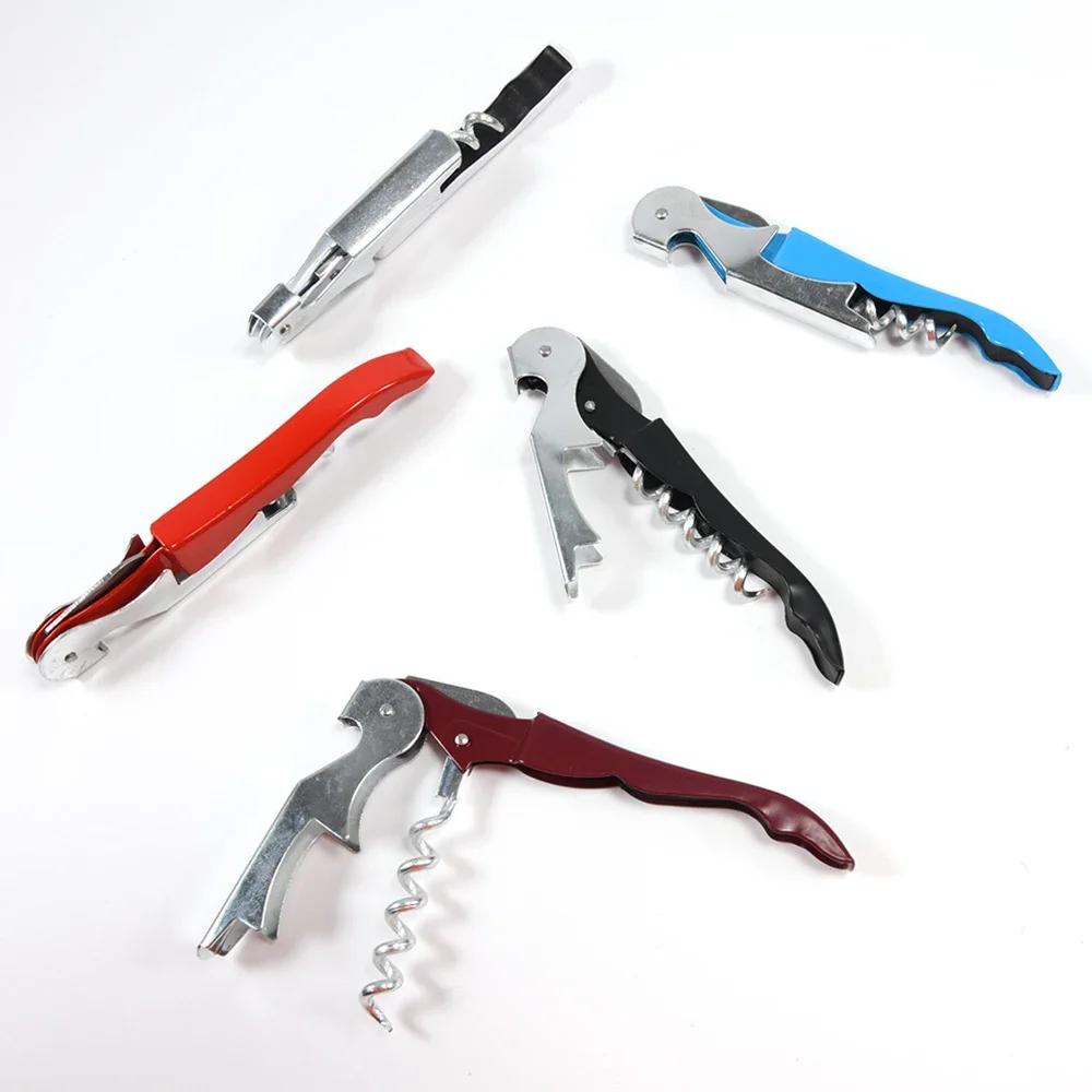 Professional Multifunction Wine Opener: Wood Handle Screw Corkscrew, Portable for Red Wine, Beer & Kitchen Use
