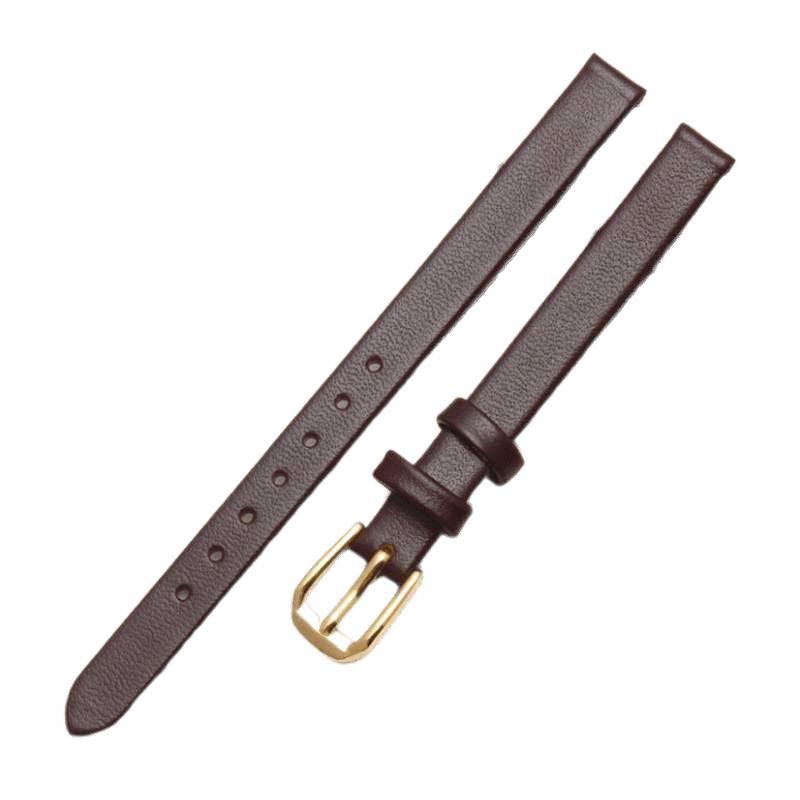 Damski miękki skórzany pasek do zegarka bransoletka - Opcje brązowy/czarny