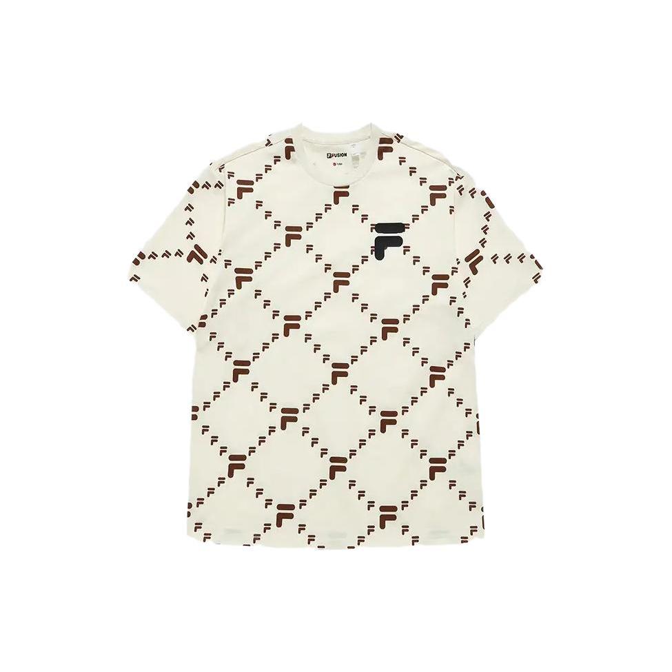 

New FILA T Shirt Unisex Antique White T11U326101B-IV S