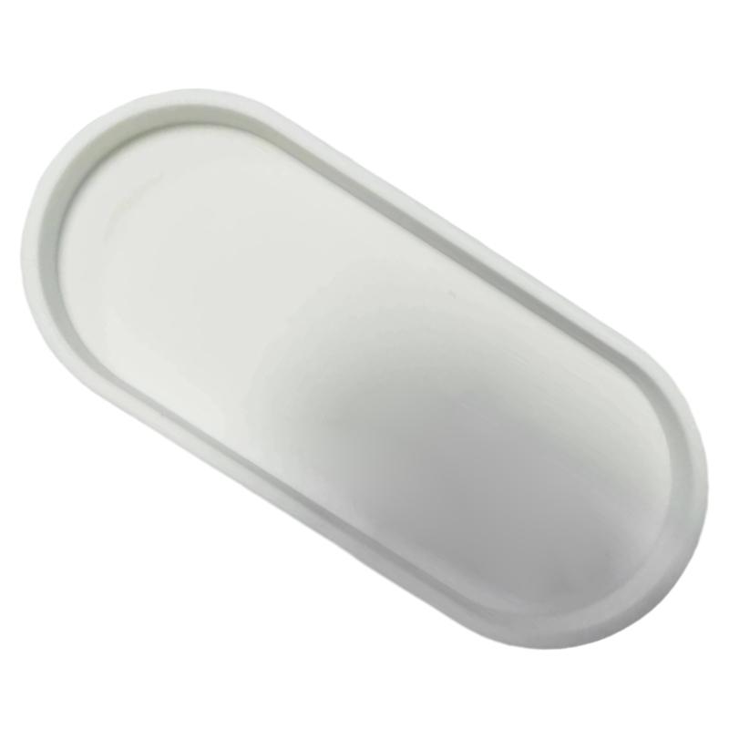 Large Oval Silicone Tray Soap Dispenser Jewelry Holder Countertop Tray Dropshipping