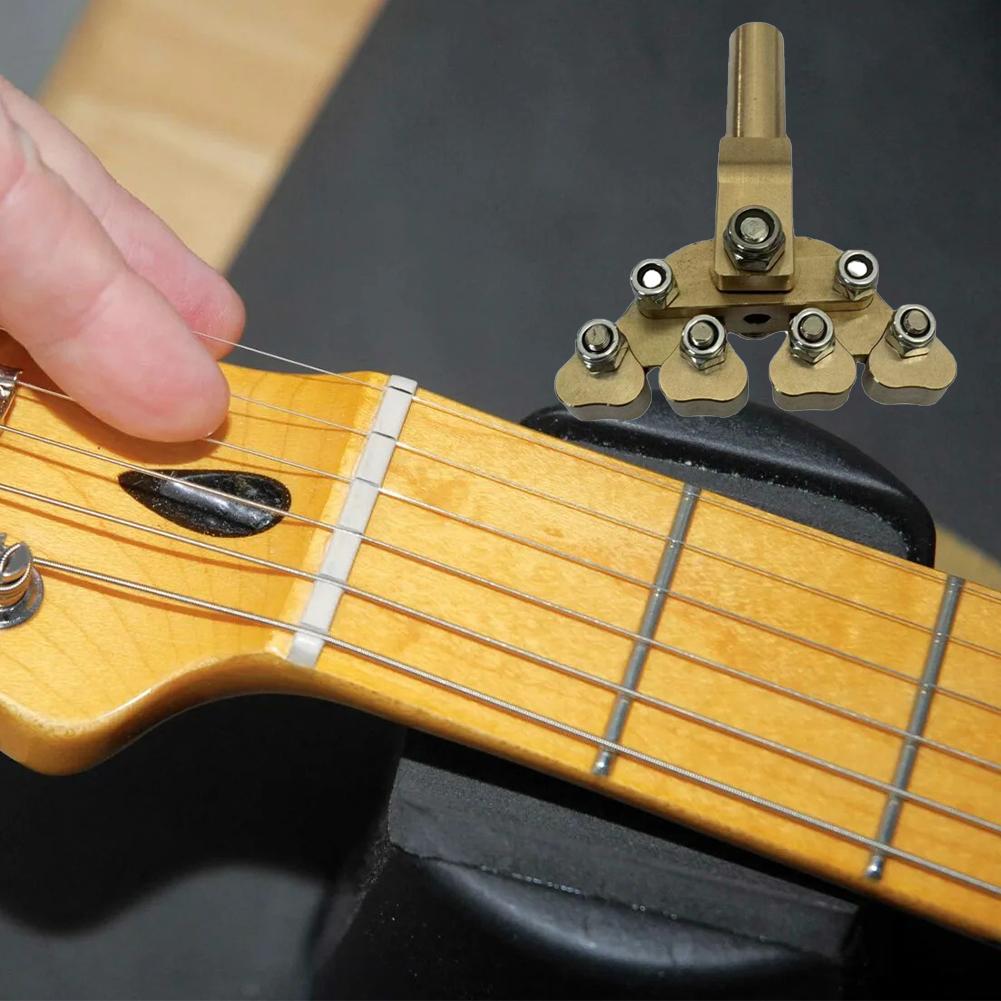 Guitar Fractal Fret Press Repair Tool Metal Guitar Curvatures Fret Installation Tool Suit for Various Radius Fretboard Accessory