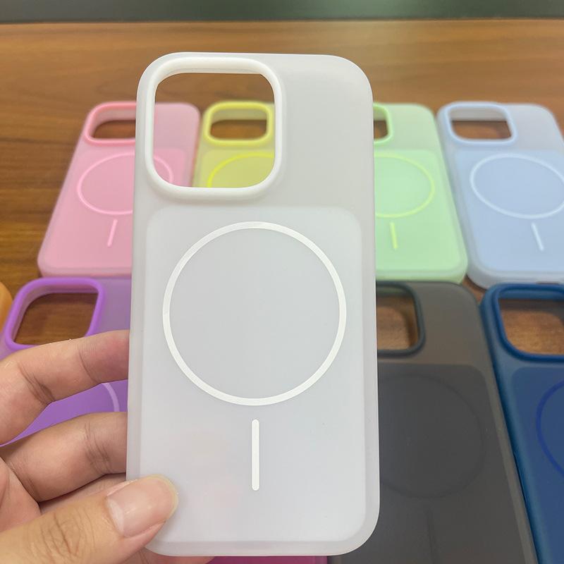 ins cream wind fake magnetic silicone mobile phone case is suitable for iPhone11-11 full series anti-skid and anti-drop protective case