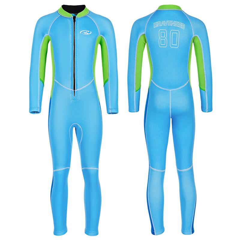 Longchan Kids' Long-Sleeve Full-Body Wetsuit