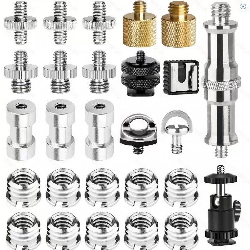 1/4 to 3/8 Hot Shoe Camera Tripod Screw Set