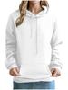 European and American Women's Plus Velvet Loose Casual Pullover Hoodie - 2024 Autumn/Winter Collection