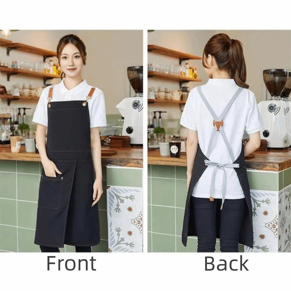 Wear-resistant Canvas Apron Waterproof Florist Apron Multi-functional Cafe Apron  Studio