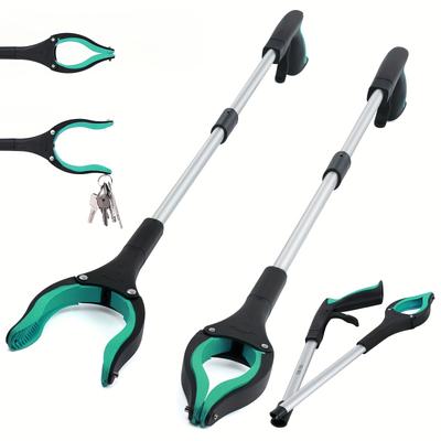 Grabbing Tool, Foldable Grabbing Tool, Suitable for Elderly Use, Wide Claw Garbage Picker, Lightweight Garbage Picker with A Strong Magnetic Tip.
