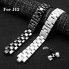 Für J12 Keramik-Armband Hochwertiges Damen- Herren-Uhrenarmband Modisches Armband Schwarz Weiß 16mm 19mm Uhrenarmband