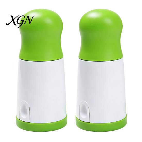 Manual Food Processor for Herbs Herb Grinder, Anti-Slip Grip Stainless Steel Blade Cutter, Portable Vegetable Mincer Pasta Handheld