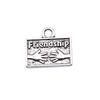 Charms Rectangle Tags Badges Friendship Pendants Minimalist Jewelry Components QC104