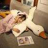 Internet celebrity big white goose plush toy cute big goose sleeping pillow cushion doll birthday gift doll