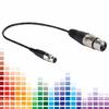 XLR Mini 3-Pin Female To XLR 3-Pin Female Audio Cable with Zinc Alloy Case and Copper Wire Shield