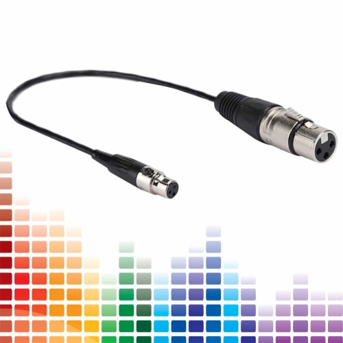 XLR Mini 3-Pin Female To XLR 3-Pin Female Audio Cable with Zinc Alloy Case and Copper Wire Shield