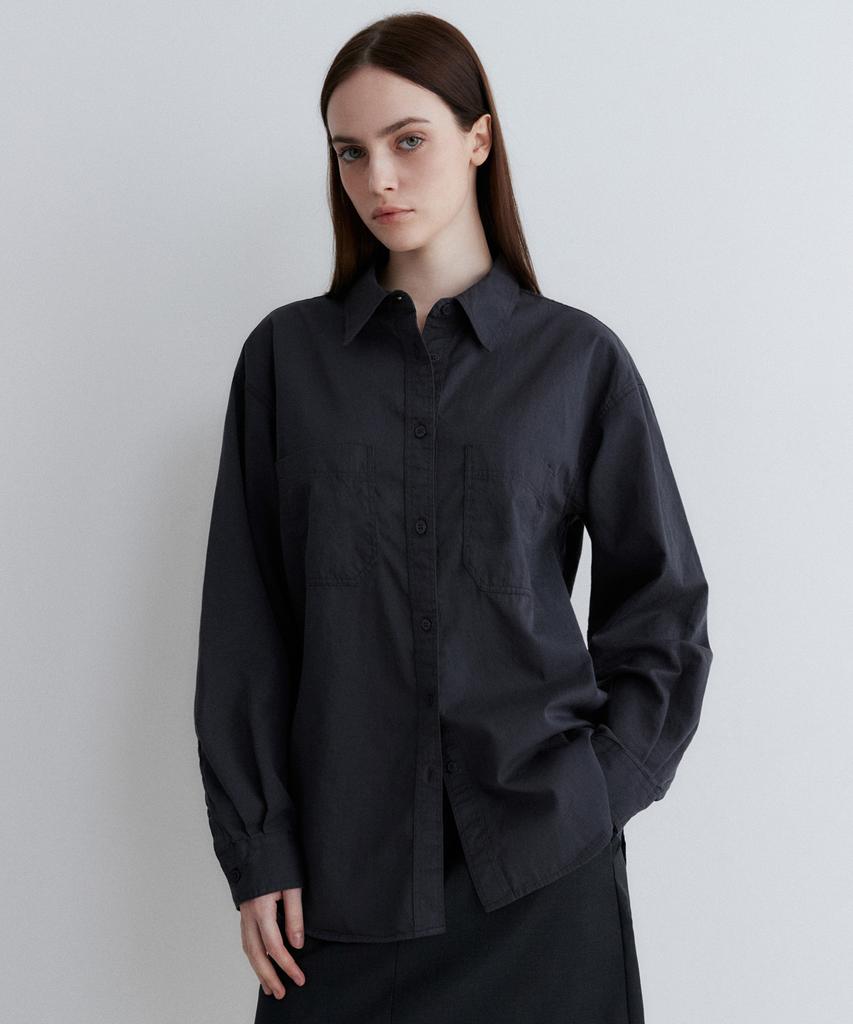 SUARE WOMEN Cotton Washed Pocket Shirt - 4 Colors