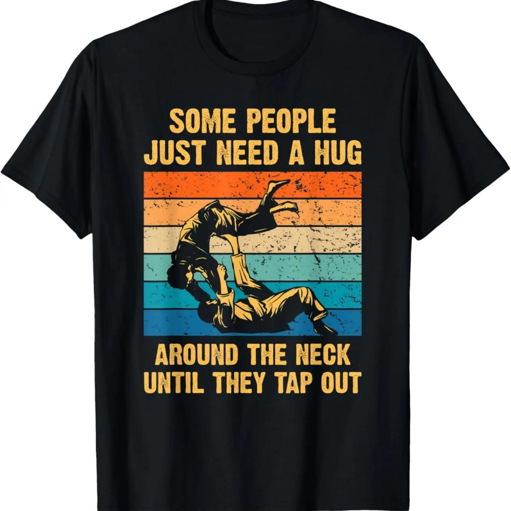Manche Leute brauchen einfach eine Umarmung, Geschenke für Jiu-Jitsu-Liebhaber MMA-T-Shirt