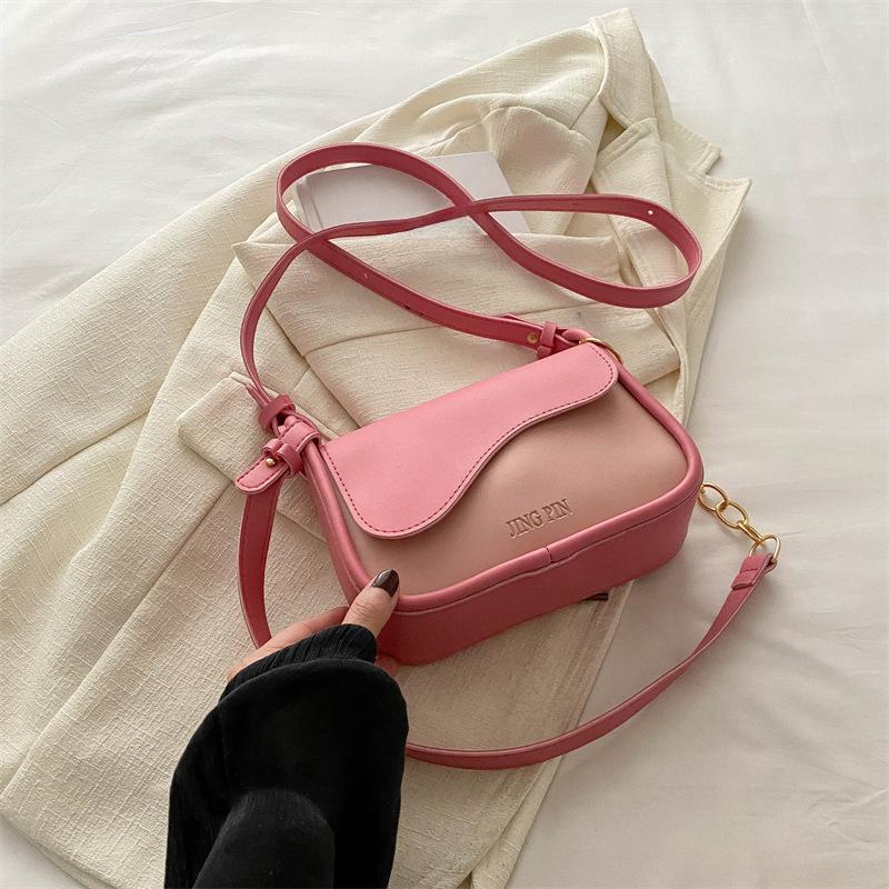 

Сумка конфетного цвета Летняя Новая Корейский стиль Модная Сумка через плечо Кроссбоди Повседневная Простая Текстура Женская Маленькая Квадратная Сумка