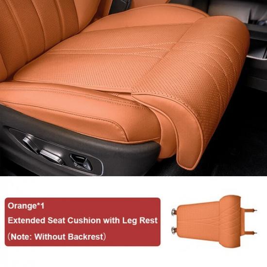 Matte PU Soft Foam Car Seat Bottom Leg Support Cover Universal For BMW Benz