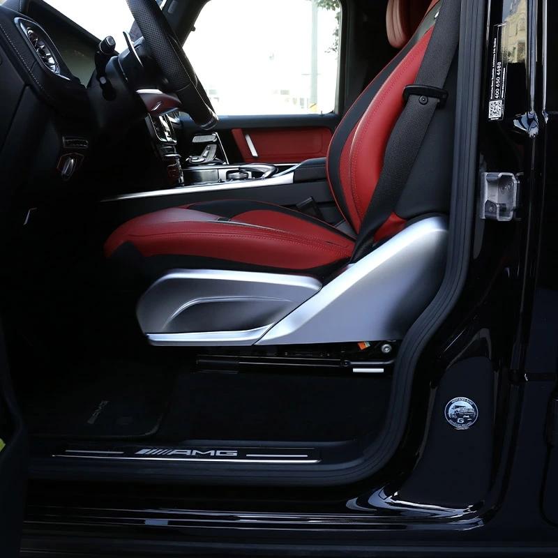 ABS Blizgus Juodas Anglies Pluošto Automobilio Sėdynės Šoninės Apdailos Panelės Aksesuarai Mercedes Benz G Klasės W463