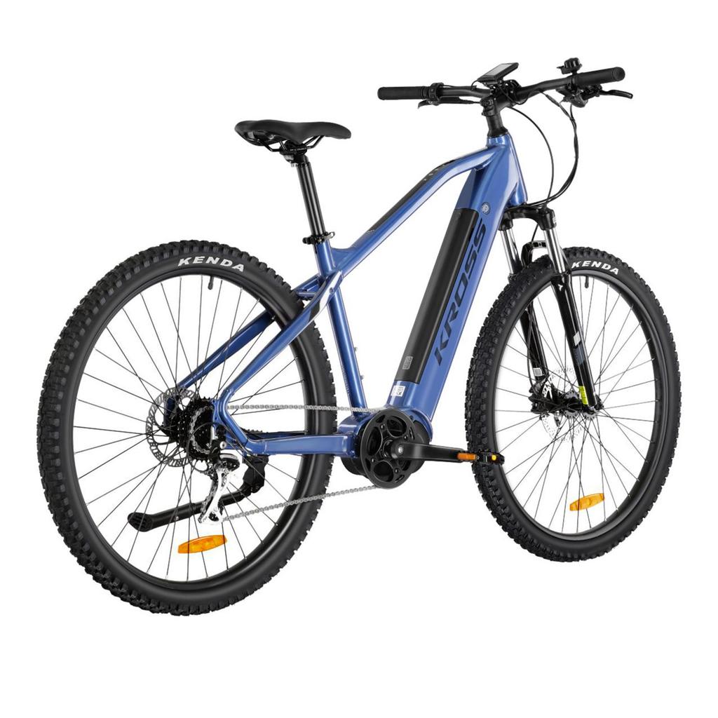 KROSS  Electric Mountain Bike 250W Mid Motor , 43.2V Removable Battery, Front Suspension