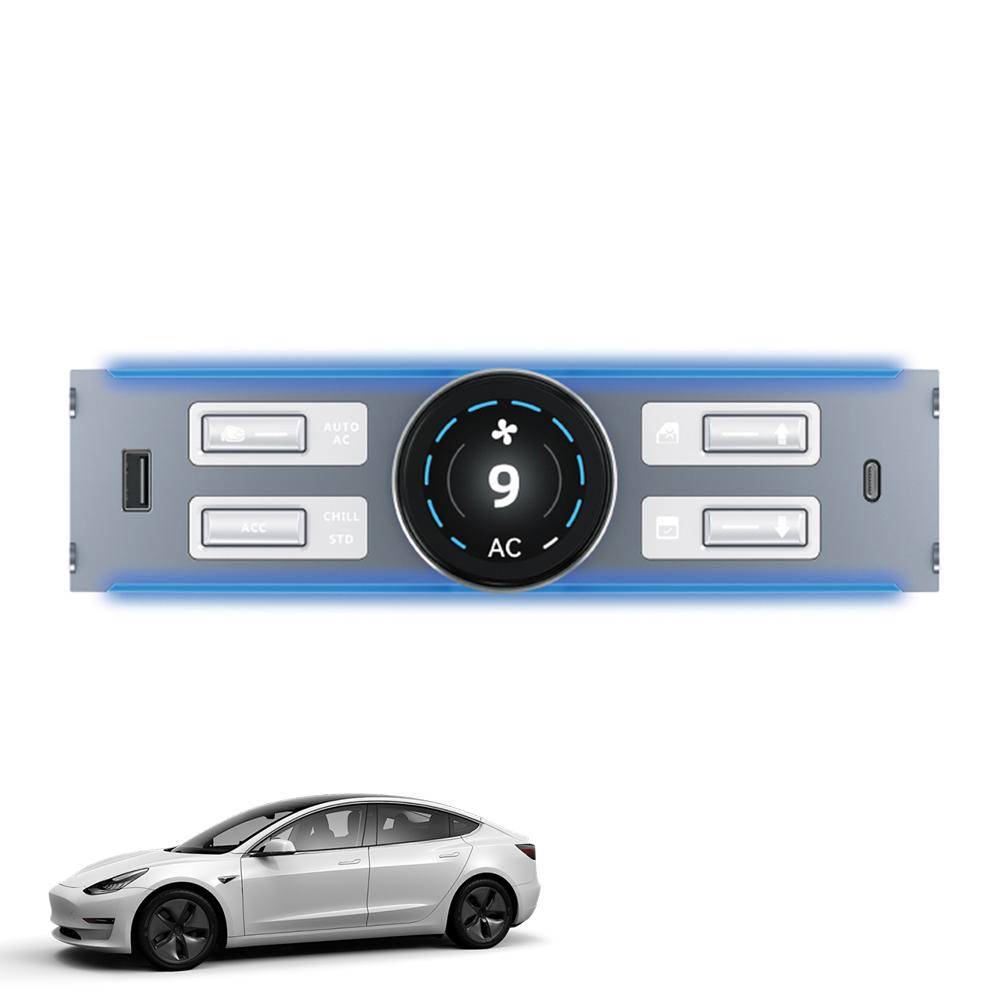 

LCD Intelligent Control Dock for Tesla Model Y 2025-2025 USB Type C Charger for Tesla Model 3 2025-2025 Physical Button Knob spain