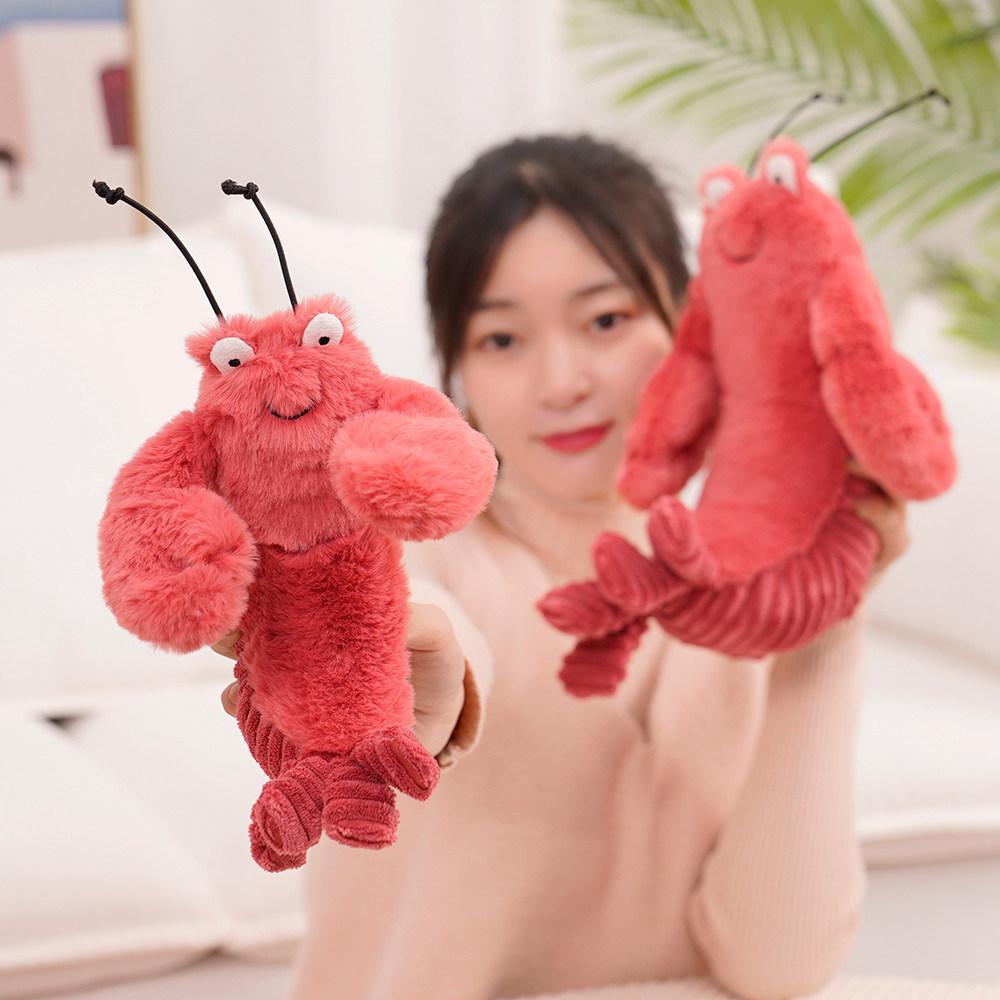 Crab Lobster Plush Lobster Toy Cute  Shrimp Doll Stuffed Soft Animal Comfort Doll Crab Toy Children's Birthday Gift