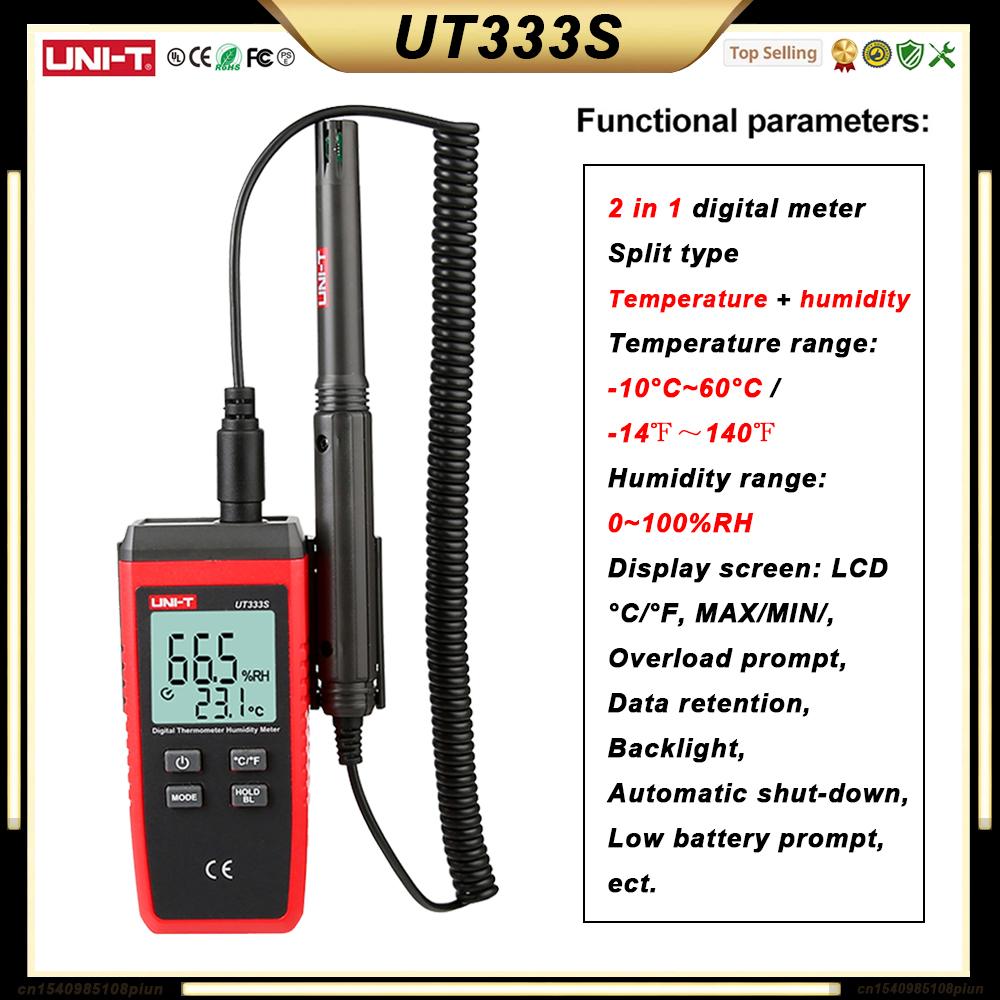 UNI-T Thermometer Digital UT306S UT306C UT320D UT320T UT333 UT333BT UT325F Temperature Gauge Heat Meter Professional Thermometer