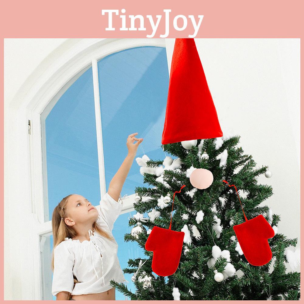 Tree Christmas Decoration Santa Claus Hat Nose Set Festival Decoration Gift